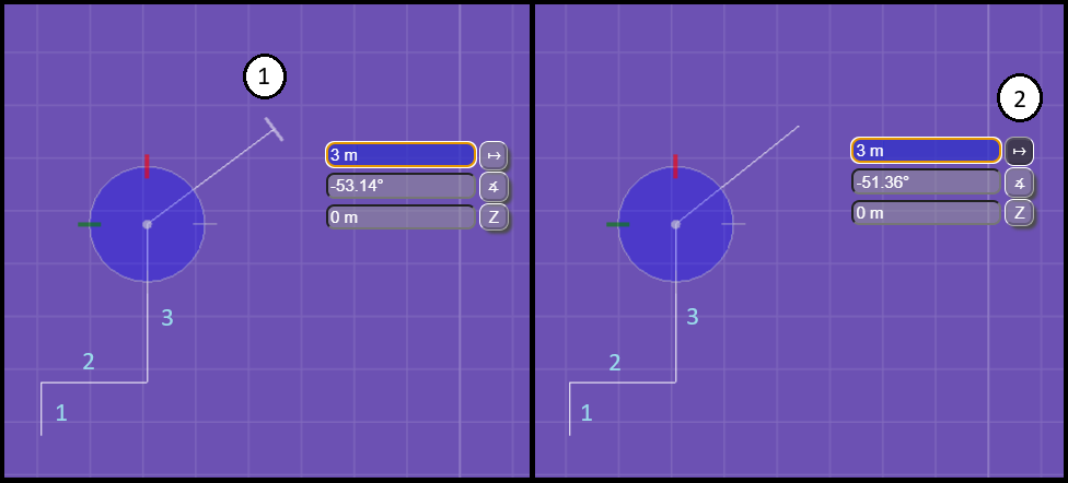 accudraw saved values