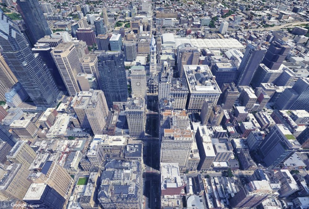 Google Photorealistic 3D Tiles - Philadelphia