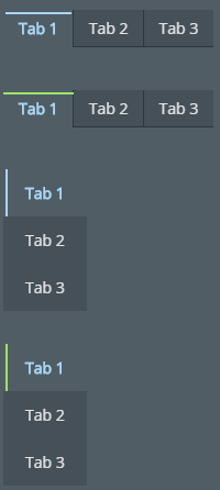 tabs dark