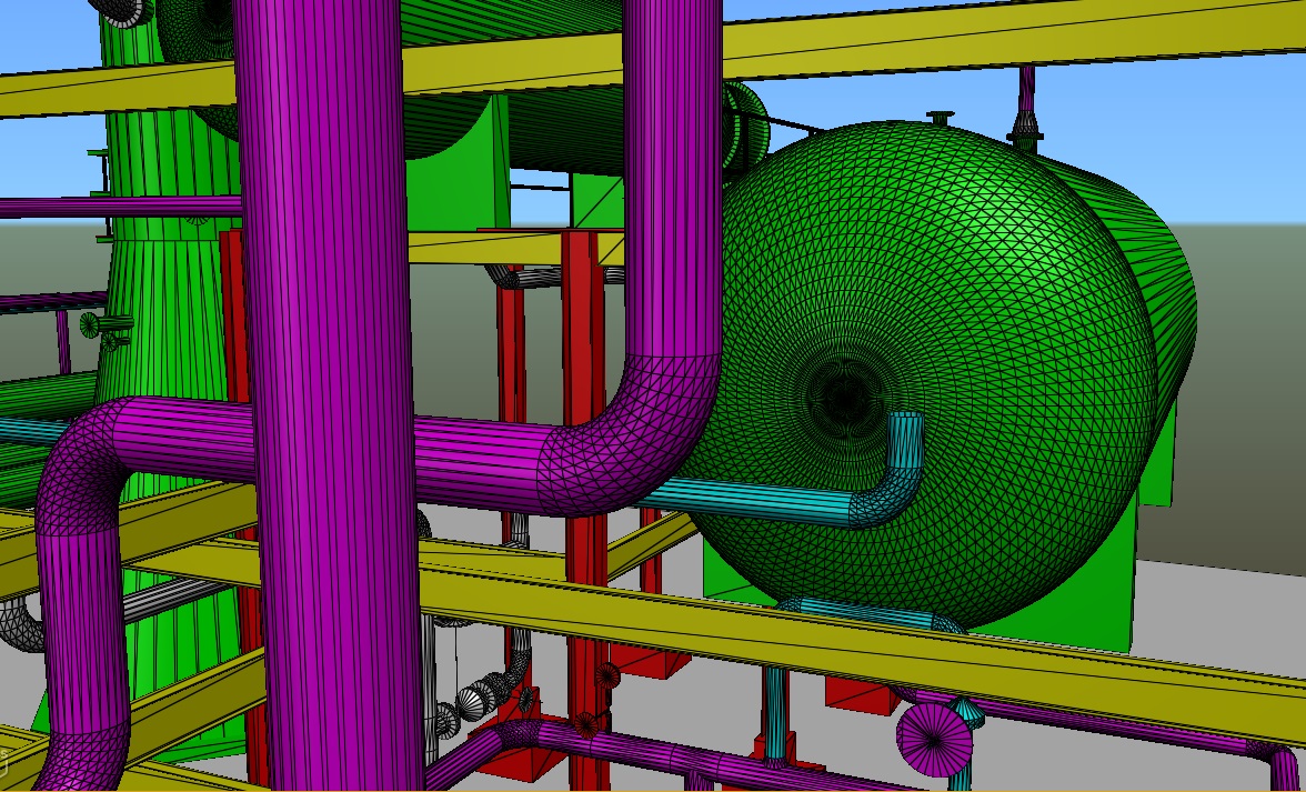 Wiremesh applied to a plant model