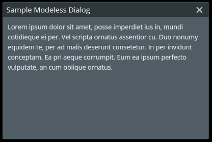 modeless dialog